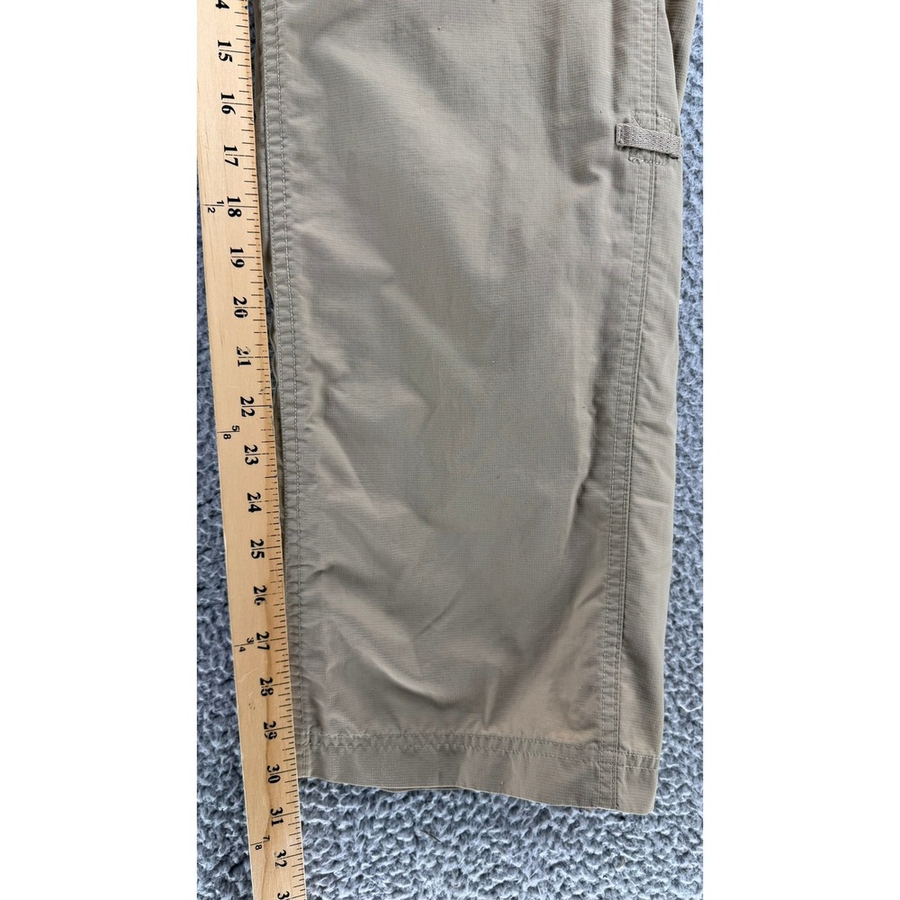The North Face Womens 10 Regular Hiking Pants Tan Khaki Ripstop Drawstring Cargo - Picture 8 of 16